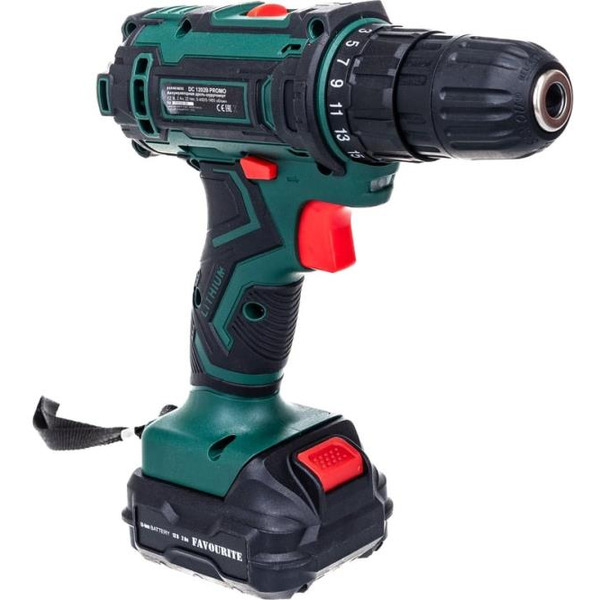 Дрель-шуруповерт Favourite DC 1202B PROMO с 2-мя АКБ, кейс
