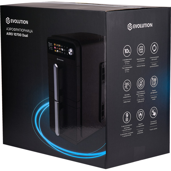 Аэрофритюрница Evolution AIRO 10700 Dual