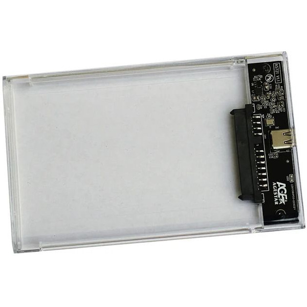 Бокс для накопителей AgeStar 3UB2P6C (прозрачный)