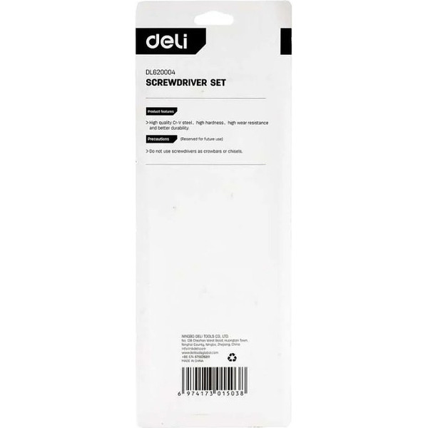 Набор отверток Deli EDL620004 (4 предмета)
