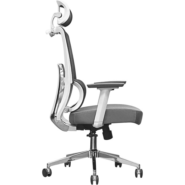 Кресло офисное SITUP CARBON WHITE chrome (сетка Grey/ Grey)