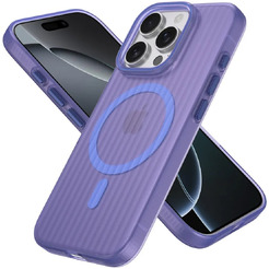 Задняя накладка CASE Translucent Strip Apple iPhone 16 Pro (синий)