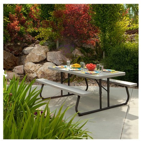 Стол для пикника LIFETIME 90022119 183*76см (2 скамьи)