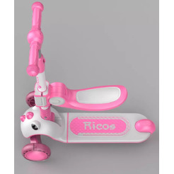 Самокат детский Ricos Dino KB108 (розовый)