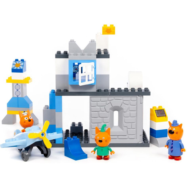 Конструктор Полесье Макси Три кота. Аэродром 70221