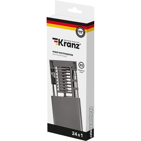 Набор отверток прецизионных Kranz KR-12-4754 (24 предмета)