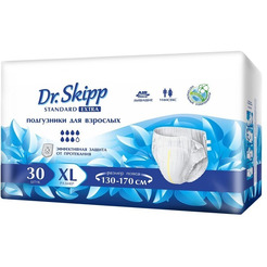 Подгузники для взрослых DR.SKIPP Standard Extra р-р XL (30 шт.)