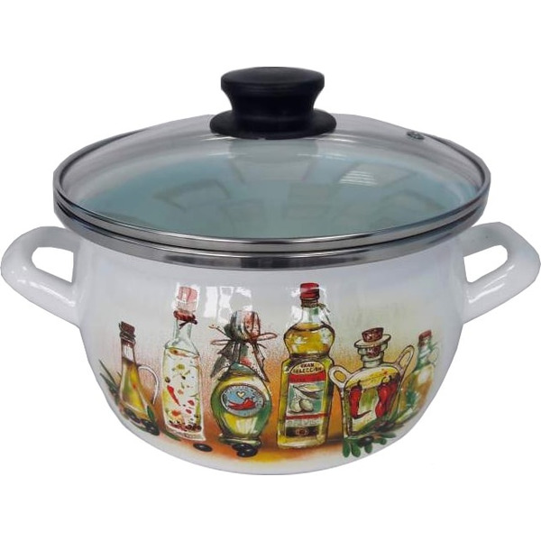 Кастрюля Сантекс 1-2440112 (специи, белый)