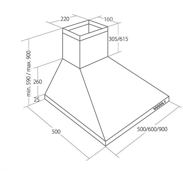 Вытяжка Akpo Classic Eco 60 WK-4 (черный)