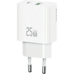Сетевое зарядное Usams CC315 T65 25W (белый)
