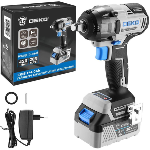 Гайковерт DEKO ZKIS 083-1084 (1×4.0 Ah)