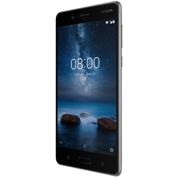 Смартфон NOKIA 8 стальной (11NB1S01A09)