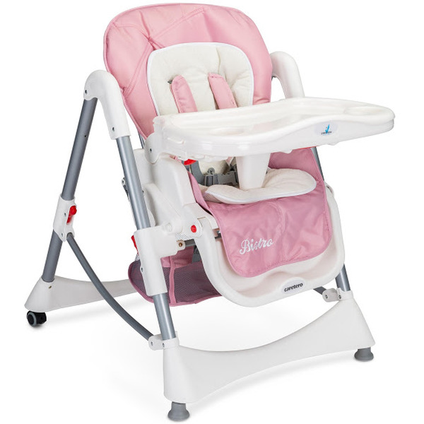 Стульчик для кормления CARETERO Bistro (розовый)
