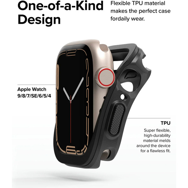 Чехол Ringke Air Sports для Apple Watch 9/8/7 41mm, SE3/SE2/SE/6/5/4 40mm BLACK