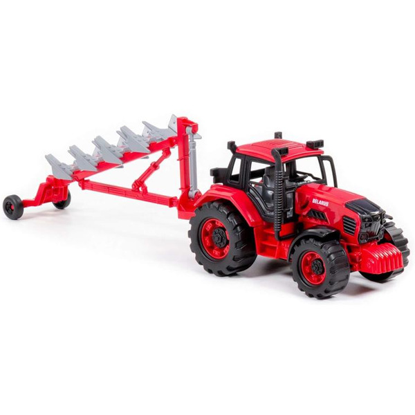 Трактор Полесье BELARUS с плугом 91338