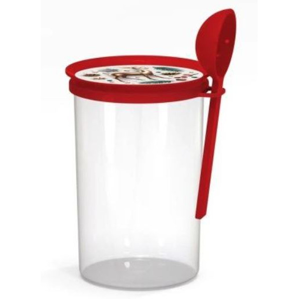 Банка для сыпучих продуктов Полимербыт Сказочный лес 4330691 0.7л