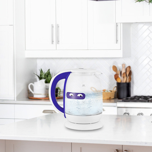 Электрический чайник KITFORT KT-6140-1 (белый/фиолетовый)