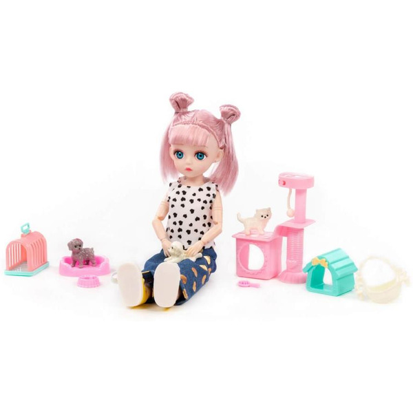 Кукла Полесье Даша на прогулке + аксессуары (11 элементов) (в коробке №2) 2956