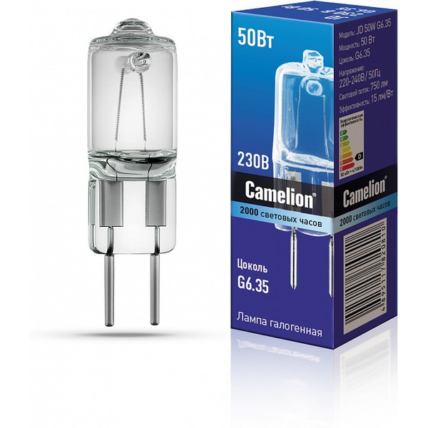 Лампочка Camelion JD 50W G6.35