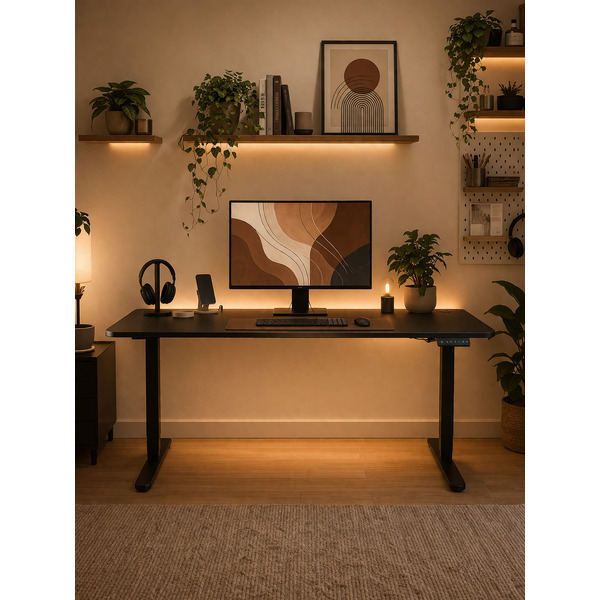 Стол с регулировкой высоты Zone51 e-Freeflow 160x75 Black Z51-FLD-FFL-BK6