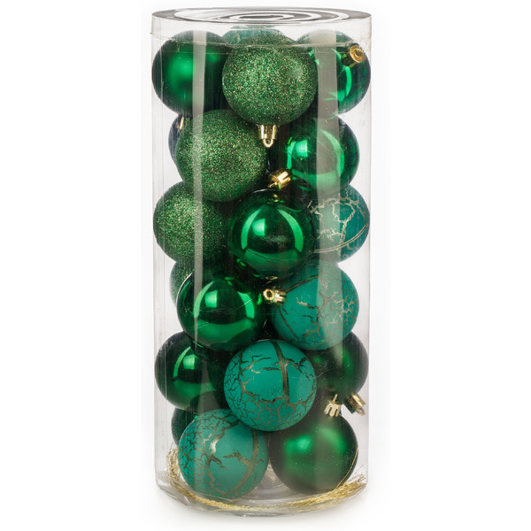 Набор новогодних шаров Ausini VT25-04020-6