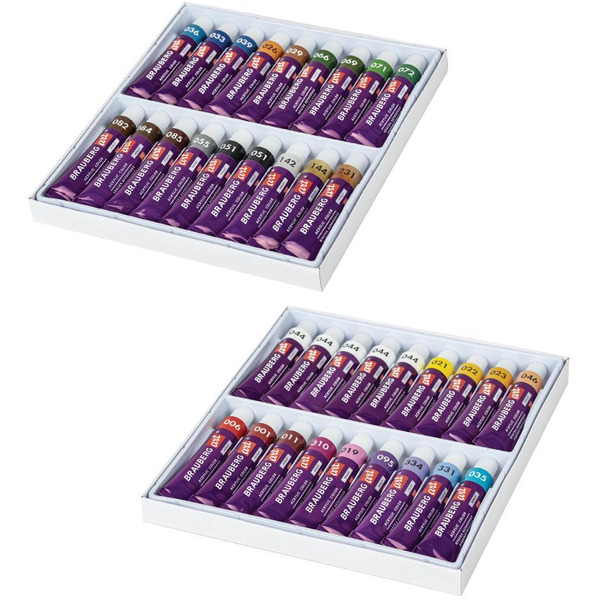 Краски акриловые художественные BRAUBERG ART DEBUT 192294