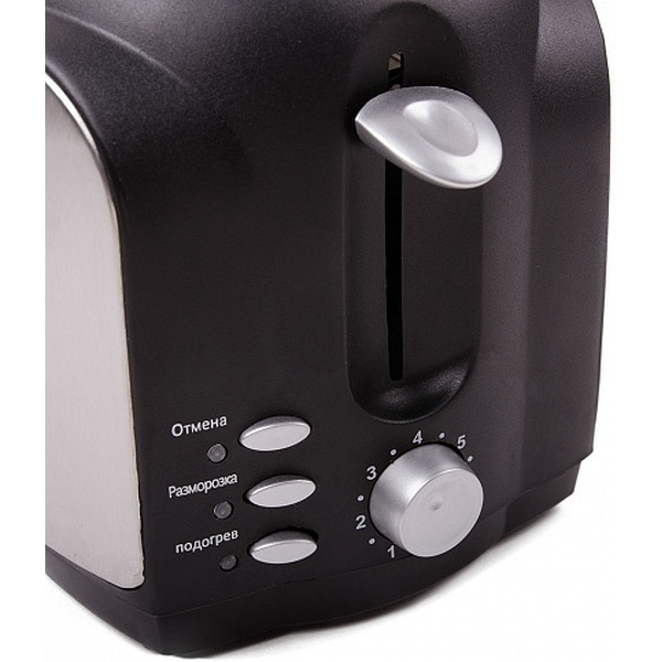 Тостер Endever Skyline ST-121 (черный/сталь)