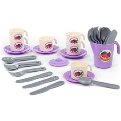 Набор игрушечной посуды Полесье Анюта 80080 (на 6 персон, в сеточке)