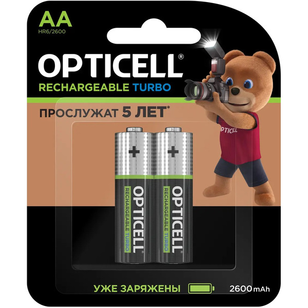 Аккумулятор Opticell Turbo АА 2600 mAh (2шт)