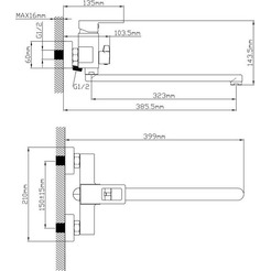 Смеситель Econoce EC0817BL