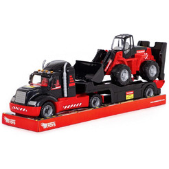 Автомобиль-трейлер + трактор-погрузчик Полесье 57129 206-03 MAMMOET