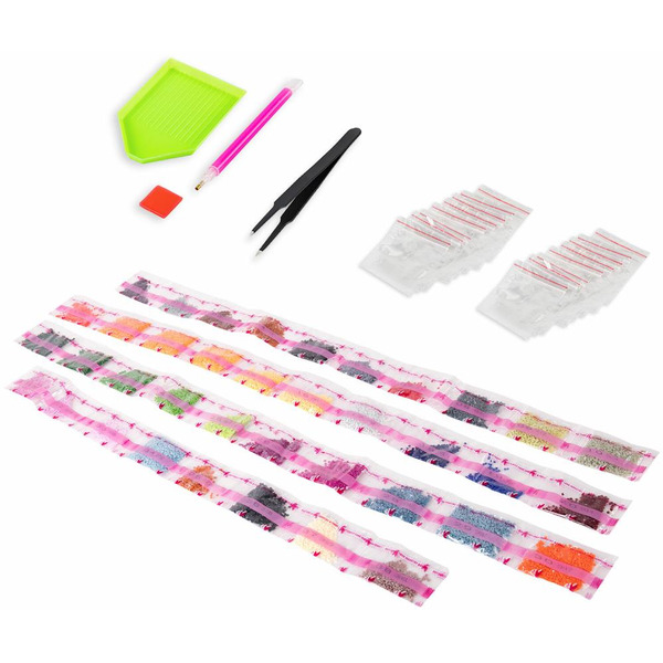 Картина стразами (алмазная мозаика) ОСТРОВ СОКРОВИЩ «Букет с анютками» 662574