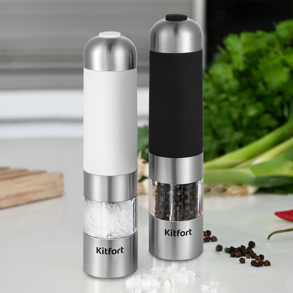 Набор автоматических мельниц для соли и перца Kitfort КТ-6007