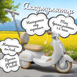 Детский электроскутер BubaGo Bicly BG 165-3 (серый)