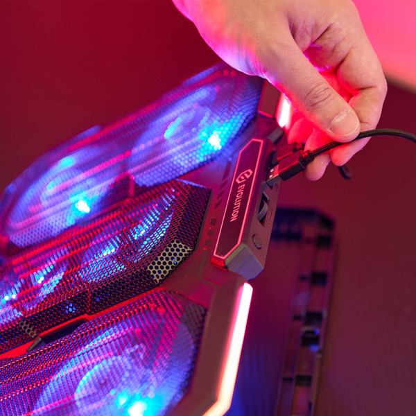 Подставка для ноутбука EVOLUTION LCS-08 RGB