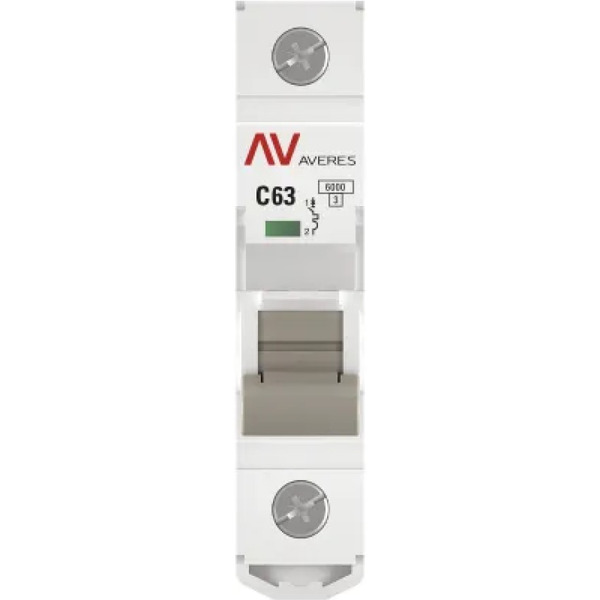 Выключатель автоматический EKF Averes AV-6 1P 63A (C) 6kA