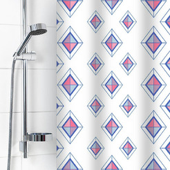 Штора для ванной комнаты Вилина 6984 Диамант (белый)