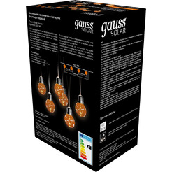 Новогодняя гирлянда Gauss Solar GS034