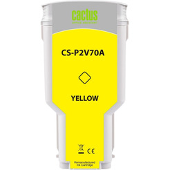 Картридж струйный Cactus CS-P2V70A №730 (желтый)