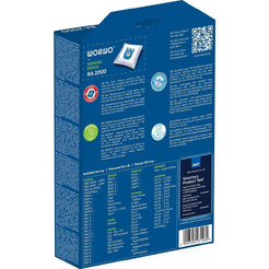 Комплект пылесборников WORWO BA2000 (Bosch тип G,H)
