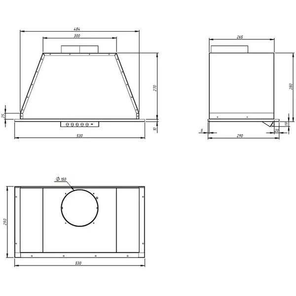 Кухонная вытяжка Akpo Neva 60 WK-9 (белый)