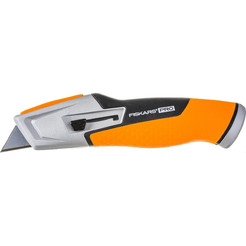 Строительный нож с выдвижным сменным лезвием Fiskars CarbonMax 1027223