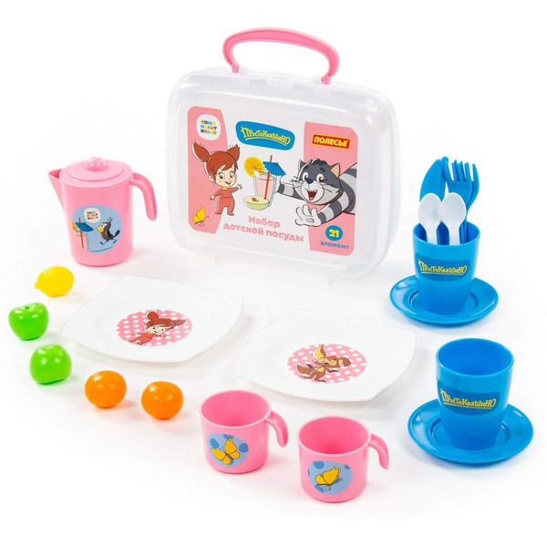 Набор игрушечной посуды Полесье Простоквашино 85436