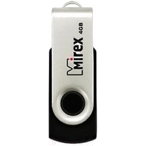 USB Flash MIREX Swiwel Black 4GB (13600-FMURUS04)