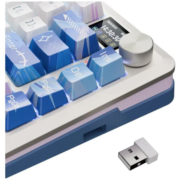 Клавиатура Redragon Flekact Pro (белый/сиреневый/синий)