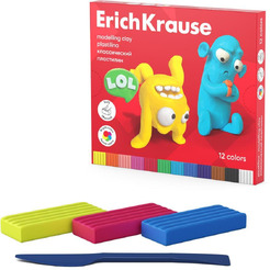 Пластилин Erich Krause Jolly Friends 61347 (12 цв)