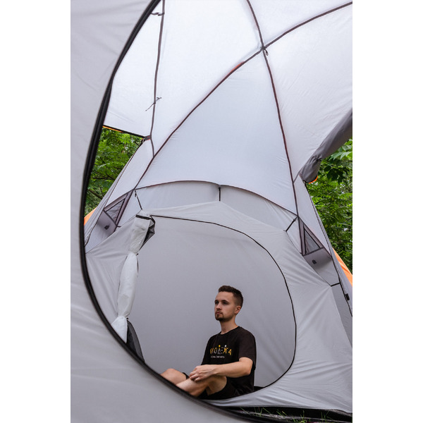 Палатка Sundays ZC-TT020-4P (2+2) (темно-серый/желтый)