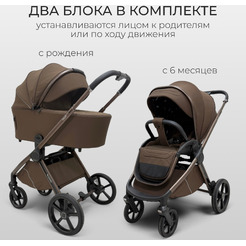 Коляска детская Bubago Gaudi 2в1 BG 218-2 (медовый коричневый)