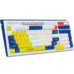 Клавиатура A4Tech Bloody B950 (белый/синий, Light Strike Libra Brown)