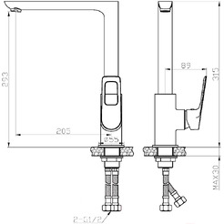 Смеситель AV Engineering AVBEL4-A360-256